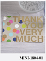 Korean Style Small Business Greeting Cards Simple Geometric Thank You Gift Card Mini Heart Shaped Birthday Card