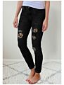 Women Jeans Damaged Tight Super Skinny Ripped High Waist Womens Denim Stretch Pants