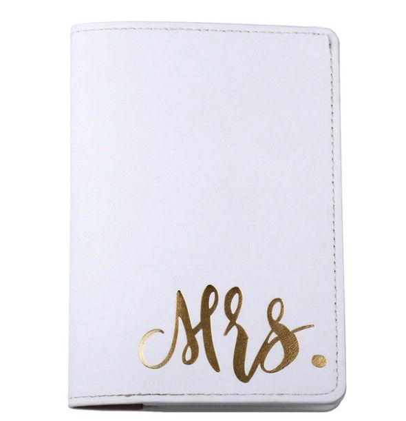 Couple Black and White Pu Passport Case Mrs Mr Passport Cover
