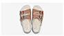 Warm Double Breasted Leather Pu Flat Bottom Casual Beach Cork Roman Slippers