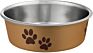 Loving Pets Metallic Bella Bowl, Small, Champagne