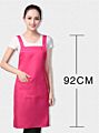 Hahoo Avental Delantal Tablier Black Full Length Bib Spa Beard Waist Work Restaurant Cafe Waterproof Kitchen Apron