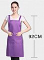 Hahoo Avental Delantal Tablier Black Full Length Bib Spa Beard Waist Work Restaurant Cafe Waterproof Kitchen Apron