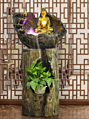 Southeast Asian Style Gold Buddha Statue Water Fountain Decorate Your Living Room or Office