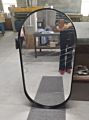 60X120Cm Modern Aluminium Profile Frame Gold Wall Miroor Vanity Oval Shape Bathroom Mirror