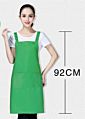 Hahoo Avental Delantal Tablier Black Full Length Bib Spa Beard Waist Work Restaurant Cafe Waterproof Kitchen Apron