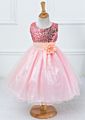 Little Girls' Sequin Mesh Tulle Dress Sleeveless Flower Party Ball Gown Girl Night Dress