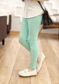 Solid Color Slim All-Match Cropped Pants Candy-Colored Girls' Leggings Children Kids Leggings Tights Young Girls