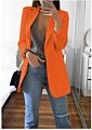 Latest Casual Tops Lady Lapel Long Sleeve Suit Office Button Embellished Double Breasted Women plus Size Blazer