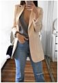 Latest Casual Tops Lady Lapel Long Sleeve Suit Office Button Embellished Double Breasted Women plus Size Blazer