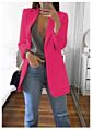 Latest Casual Tops Lady Lapel Long Sleeve Suit Office Button Embellished Double Breasted Women plus Size Blazer