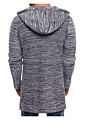 Mens Hooded Sweater Cardigan Long Cardigan Sweater Coat for Men