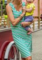 Pregnant Women Casual Breastfeeding Nursing Dress Sleeveless Loose Striped Pregnancy Maternity Long Dresses