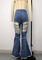 Denim Trousers Flare Pants Wide Leg Women High Bell Bottoms Jeans