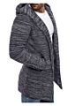 Mens Hooded Sweater Cardigan Long Cardigan Sweater Coat for Men