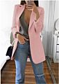 Latest Casual Tops Lady Lapel Long Sleeve Suit Office Button Embellished Double Breasted Women plus Size Blazer