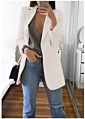 Latest Casual Tops Lady Lapel Long Sleeve Suit Office Button Embellished Double Breasted Women plus Size Blazer