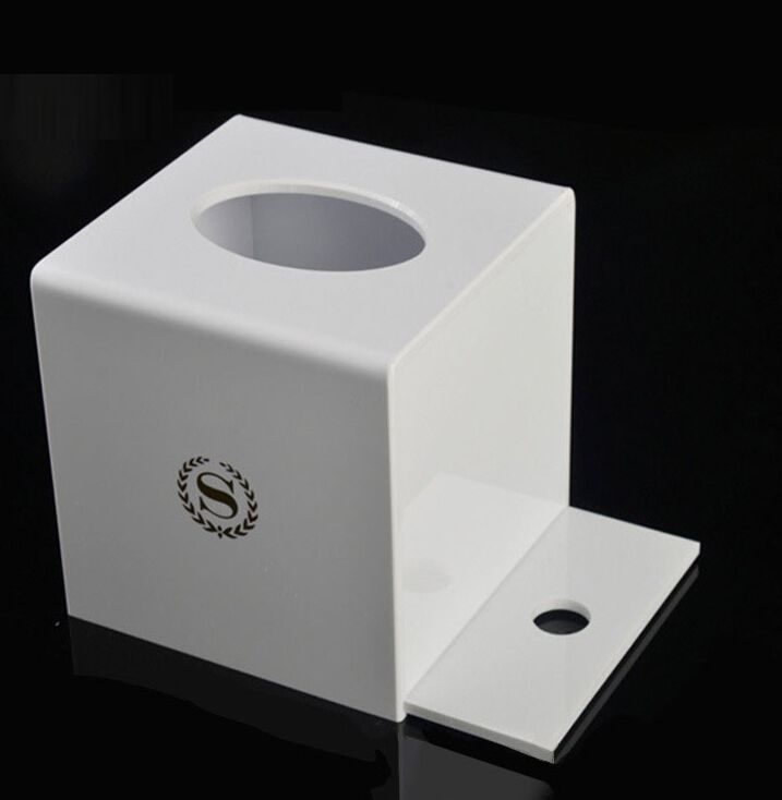 Car Use Rectangle White 4Mm Acrylic Tissue Box Cover