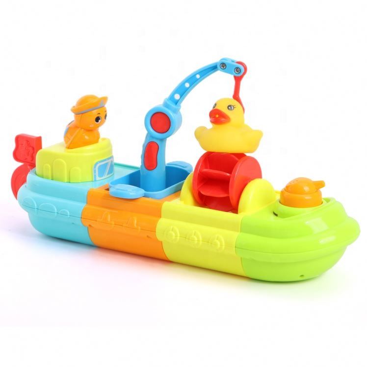 Shower Bathroom Tub Floating Water Assemble Boat Bath Toys for Baby