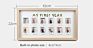 First Year Photo Moments Wood Baby Keepsake Frame for Recording the Child's Growth
