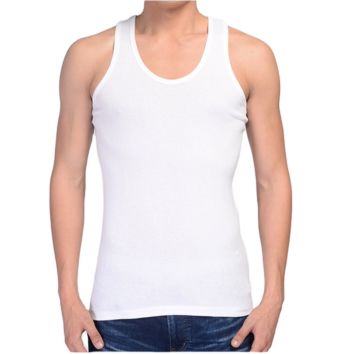 100% Cotton Knitted Thin Plain Tank Top in Men's Undershirt