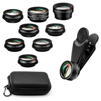 10 in 1 Phone Camera Lens Kit Universal Clip Mobile Phone Fisheye Wide Macro Lens