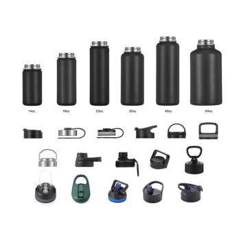 14Oz 18Oz 22Oz 32Oz 40Oz 64 Oz Vacuum Insulated Stainless Steel Sports Water Bottle Double Wall