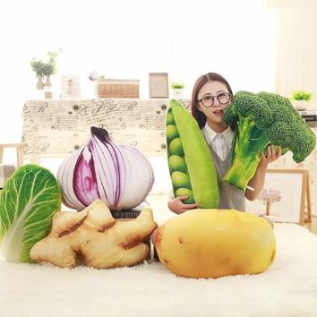 20-50Cm Simulation Vegetable Pillow Cushion Vegetable Plush Dolls Potato Onion Doll Broccoli Cabbage Pea Pepper Plush Toy