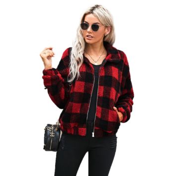 2020Customized Women Fur Coat Outwear with Collar Clothing Casual