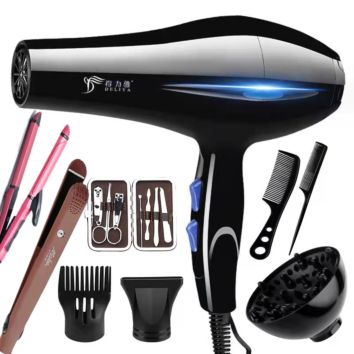 9 in 1 Hair Styling Set Professional Hair Dryer Curling Iron Straightener for All Hair Types Blow Dryer