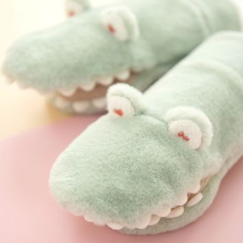 Artificial Rabbit Dinosaur Warm Gloves Cute Warm Toy Girls Gloves