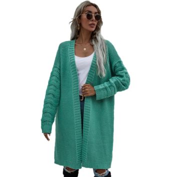 Autumn Knit Long Cardigan Solid Color Women's Sweater Loose Casual Women's Sweater