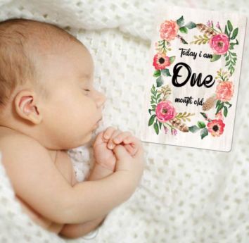 Baby Gift Pregnancy Gift Baby Girl Milestone Cards