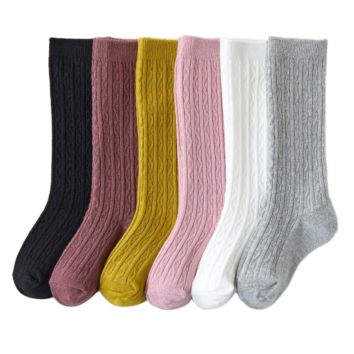 Baby High Stockings Cotton Socks for Colorful Girls Socks and Children Kid Soild Color High Knee Baby Socks