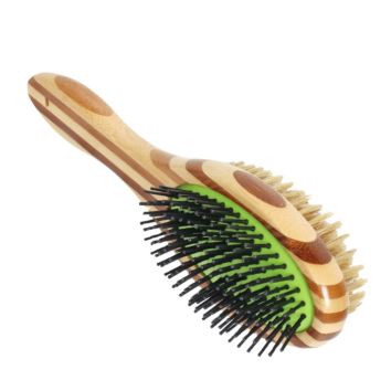 Bamboo Cat Dog Pet Grooming Comb Pet Double Side Remove Hair Brush