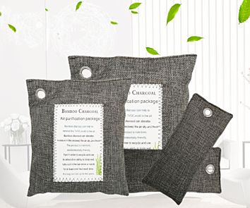 Bamboo Charcoal Air Purifying Bags Nature Fresh Air Purifier Bags for Home, Car, Pets, Bathroom, Basement