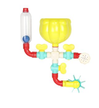 Bath Toys with Pipes Shower Water Wheel Knobs Ball