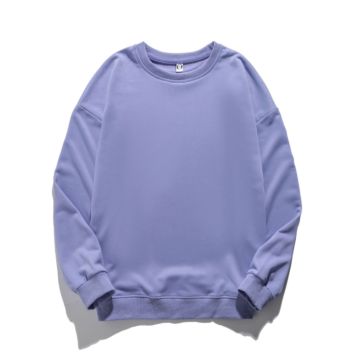 Blank Cotton Women Sweatshirt Crew Neck Solid Color Logo Printing Embroidery Pullover Sweatshirt