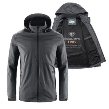 Casual Utility Oversize Sports Hood Light Weight Waterproof Windbreaker Hiking Jackets for Mens