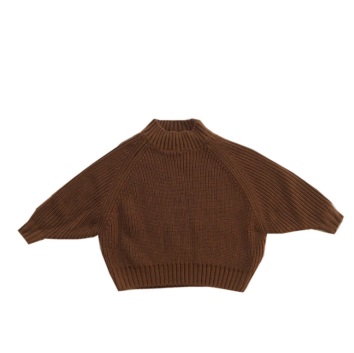 Children's Clothing Clothing Children's Thick Knitted Pullover Half High Collar Boys' and Girls' Sweaters