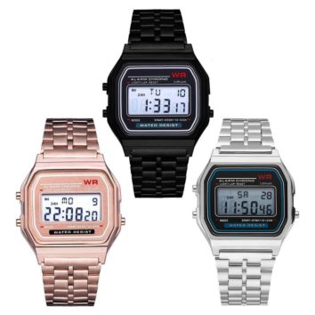Chronograph Led Waterproof Digital Watch Sport Wrist Men Watch
