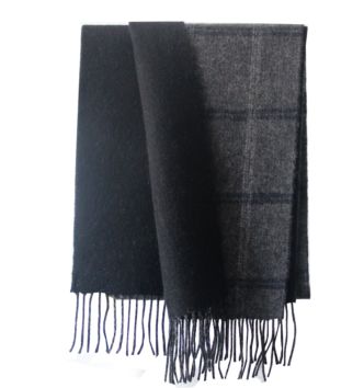 Classic Wide Plaid Casual Cashmere Wool Scarf Double-Sided Design Men's Casual Scarf