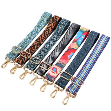 Colorful Wide Shoulder Strap Adjustable Replacement Belt Guitar Style Cross Body Handbag Strap