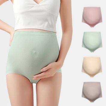 Comfort Graphene Crotch Underwear High Waist plus Size Maternity Pregnant Panties Women Belly Support Briefs