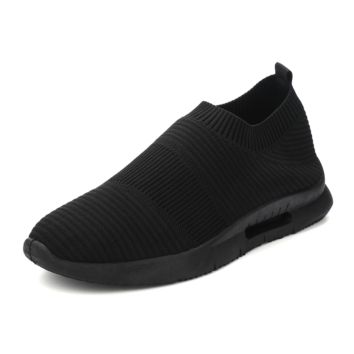 Comfortable Walking 39-44 Black Men's Breathable Casual Shoes