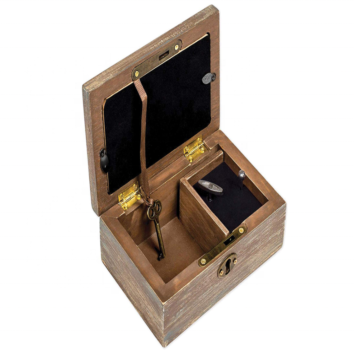 Craft Key Lock Design Anniversary Wood Music Box