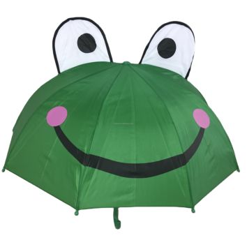 Design 3D Frog Ladybug Princess Shark Dinosaur Printed Pongee Umbrella Kids