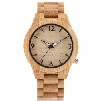 Design Your Own Bamboo Wood Watches Men Logo Luminous