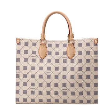 Designer Checkered Tote Bags Pu Leather Shoulder Bag Casual Handbag Messenger Purse for Women