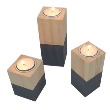 Direct Holder Wood Candle Holders Decorative With